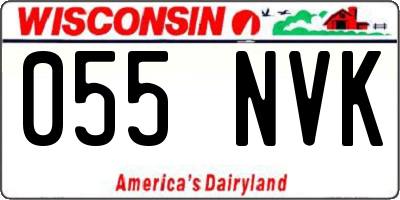 WI license plate 055NVK