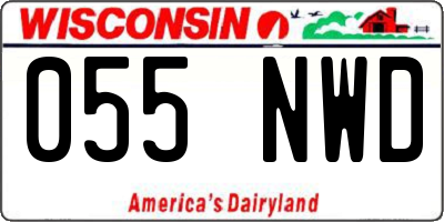 WI license plate 055NWD
