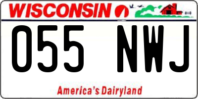 WI license plate 055NWJ