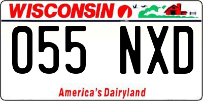 WI license plate 055NXD