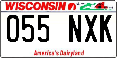 WI license plate 055NXK