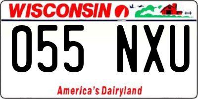 WI license plate 055NXU