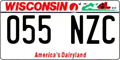 WI license plate 055NZC