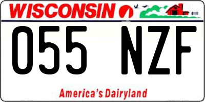 WI license plate 055NZF
