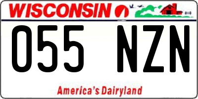 WI license plate 055NZN