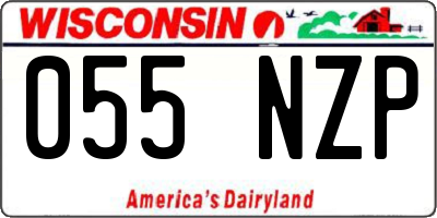 WI license plate 055NZP