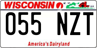 WI license plate 055NZT