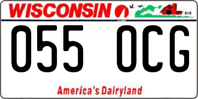 WI license plate 055OCG