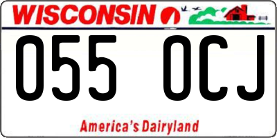 WI license plate 055OCJ