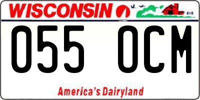 WI license plate 055OCM