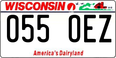 WI license plate 055OEZ