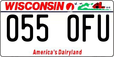 WI license plate 055OFU