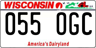 WI license plate 055OGC