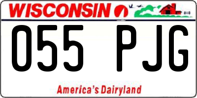 WI license plate 055PJG