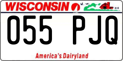 WI license plate 055PJQ