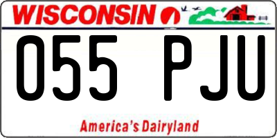 WI license plate 055PJU