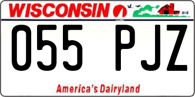 WI license plate 055PJZ