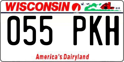 WI license plate 055PKH