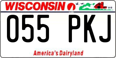 WI license plate 055PKJ