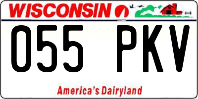 WI license plate 055PKV
