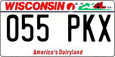 WI license plate 055PKX