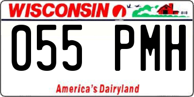 WI license plate 055PMH