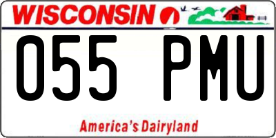 WI license plate 055PMU