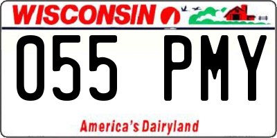 WI license plate 055PMY