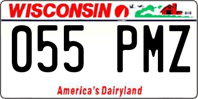 WI license plate 055PMZ