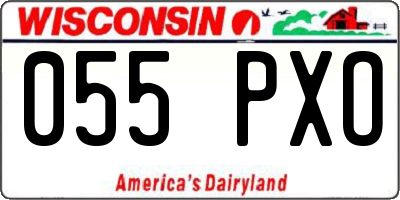 WI license plate 055PXO