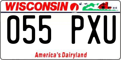 WI license plate 055PXU