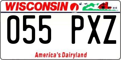 WI license plate 055PXZ