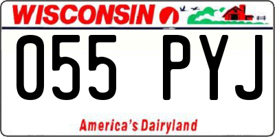 WI license plate 055PYJ