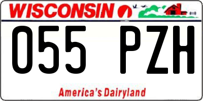 WI license plate 055PZH