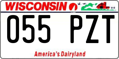 WI license plate 055PZT