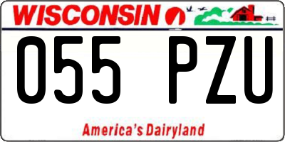 WI license plate 055PZU