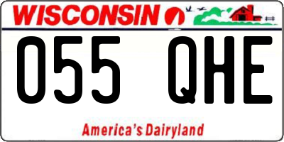 WI license plate 055QHE