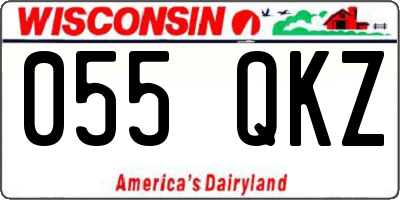 WI license plate 055QKZ