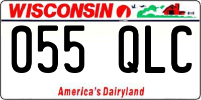 WI license plate 055QLC