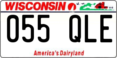 WI license plate 055QLE