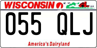 WI license plate 055QLJ