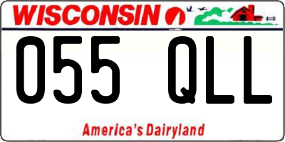 WI license plate 055QLL