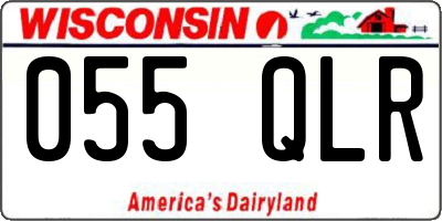 WI license plate 055QLR