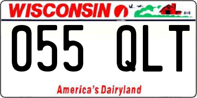 WI license plate 055QLT