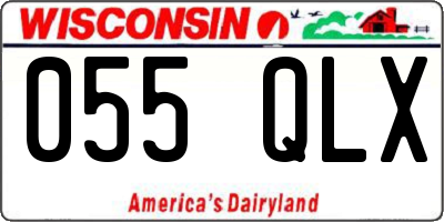 WI license plate 055QLX