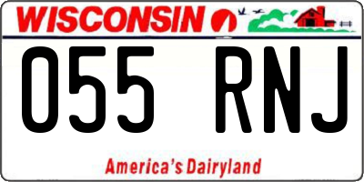 WI license plate 055RNJ
