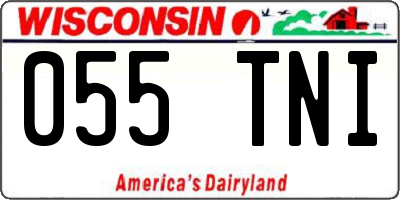 WI license plate 055TNI