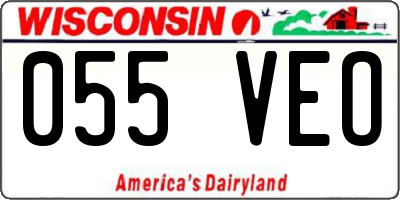 WI license plate 055VEO