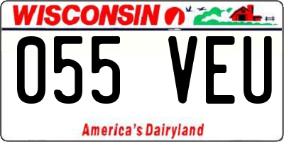 WI license plate 055VEU
