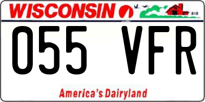 WI license plate 055VFR